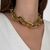 CL528 - COLAR CLARISSA FOLHEADO A OURO