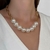 CL522 - COLAR ELISABETE PÉROLA FOLHEADO - comprar online