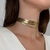 CL532D - COLAR CHOKER COURINO VOLTAS DOURADO