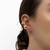 BR482 - PAR DE PIERCING BRUNA FOLHEADO