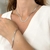 CL568 - CONJUNTO COLAR E PULSEIRA FITA PRATA AÇO PREMIUM