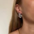 BR614 - PAR DE BRINCOS ARGOLA ACRILICO FOLHEADO - comprar online