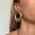 BR594 - PAR DE BRINCOS LUIZA FOLHEADO - comprar online
