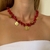 CL723 - COLAR PEDRAS SILVIA MEDALHA FOLHEADO - ERK Acessórios- Brincos | Anéis | Colares | Acessórios da moda.
