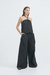 PANTALON OVER EN TAFETAN - NEGRO - comprar online