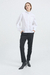 CAMISA CUELLO MAO MANGA LARGA BALOON EN POPLIN BLANCO en internet