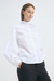CAMISA CUELLO MAO MANGA LARGA BALOON EN POPLIN BLANCO - comprar online