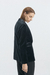SACO EN TERCIOPELO Y CUELLO COMBINADO AL TONO - tienda online