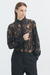 CAMISA EN ENCAJE REBRODE COMBINADA - comprar online