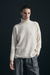 SWEATER POLERA OVERSIZE CREMA EN CASHMERE 100% - comprar online