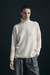 SWEATER POLERA OVERSIZE EN CASHMERE 100% - AZULINO - tienda online