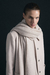 MANTON TEJIDO EN LANA MERINO Y CASHMERE ARENA MELANGE - comprar online