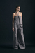 PANTALON OVER EN TAFETAN - GRIS en internet
