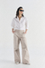 PANTALON CARGO EN POPLIN VISON