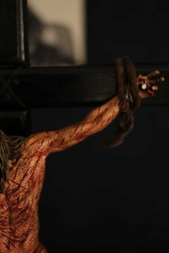 CRUCIFIXO 80 CM PAIXÃO DE CRISTO CHAGAS ULTRA REALISTAS PAREDE - (cópia) - comprar online