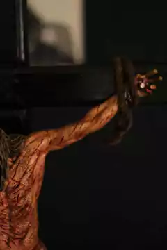 CRUCIFIXO 90 CM PAIXÃO DE CRISTO CHAGAS ULTRA REALISTAS PAREDE - comprar online