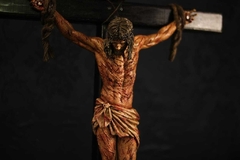CRUCIFIXO 80 CM PAIXÃO DE CRISTO CHAGAS ULTRA REALISTAS PAREDE - (cópia) - comprar online