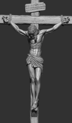 CRUCIFIXO PAREDE 60 CM PAIXÃO DE CRISTO CHAGAS ULTRA REALISTAS MÉDIO - comprar online