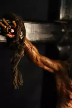 Imagem do CRUCIFIXO 90 CM PAIXÃO DE CRISTO CHAGAS ULTRA REALISTAS PAREDE