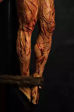 CRUCIFIXO 90 CM PAIXÃO DE CRISTO CHAGAS ULTRA REALISTAS PAREDE - loja online