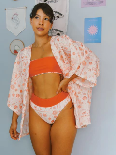 Coleção Fortaleza - Sutiã Canoa - Flor Praiana