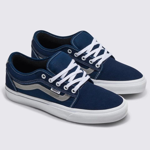 Tênis Vans Chukka Low Sidestripe Navy Gray Marinho