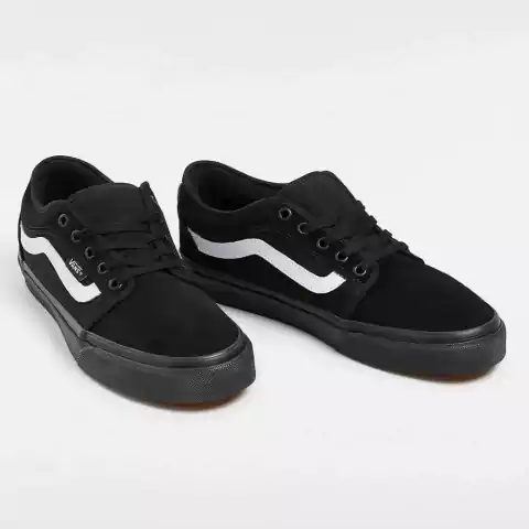 Tênis Vans Chukka Low Sidestripe Black Black White Preto