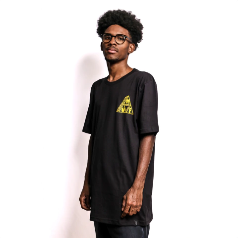 Camiseta Huf Saturday Morning Preta