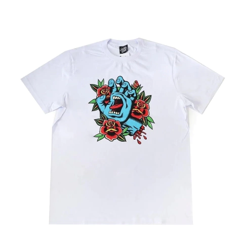 Camiseta Santa Cruz Flash Front Branca