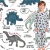 Pijama Meia Estação - Dinossauro Branco
