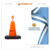 CONO VIAL 50CM SEMIFLEXIBLE BASE GOMA - El Galpon Seguridad Industrial