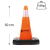 CONO VIAL 50CM SEMIFLEXIBLE BASE GOMA