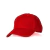 GORRA LISA 6 GAJOS ABROJO ROJO