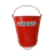 BALDE METALICO DOBLE MANIJA 10 LTS CON SOPORE