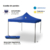 GAZEBO PLEGABLE 3X3 SIN PARED AZUL - comprar online