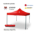 GAZEBO PLEGABLE 3X3 SIN PARED ROJO - comprar online