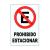 PROHIBIDO ESTACIONAR CORRUGADO 50X70