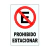 PROHIBIDO ESTACIONAR CORRUGADO 50X70