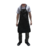 DELANTAL DESCARNE PREMIUM ENTERO 60X90 CM NEGRO