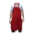 DELANTAL DESCARNE PREMIUM ENTERO 60X90 CM ROJO