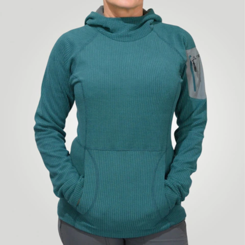 Buzo Micropolar Trevo Domuyo con Capucha Mujer