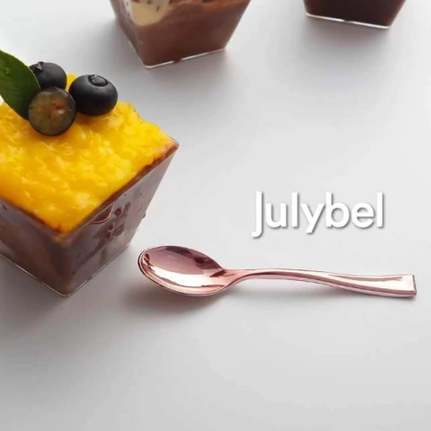 Cuchara 10 cm Rosa Postre (Pack x 10 unidades) - comprar online