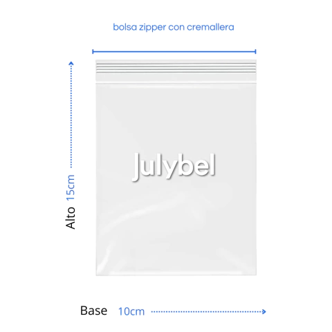 Bolsa ZIPPER 10x15cm (pack 100) - comprar online