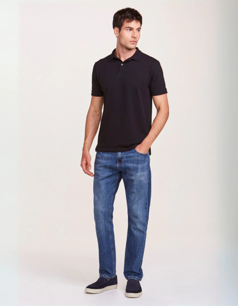 POLO PIQUET PIMA PRETA - ZAPÄLLA