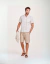 CAMISA RÚSTICA LISTRAS OFF WHITE E AZUL - ZAPÄLLA
