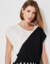 BLUSA TRICOT M/C DIAGONAL P/B - MOB - comprar online