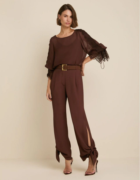 BLUSA LAURA MARROM - IORANE