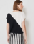 BLUSA TRICOT M/C DIAGONAL P/B - MOB - Arbo Store