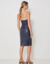 Vestido Midi Tomara Que Caia de Couro - Highline - Mob - Arbo Store