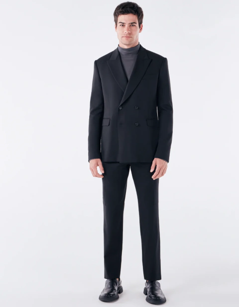 BLAZER JAQUETÃO ALFAIATARIA SUPER 120S PRETO - RICARDO ALMEIDA